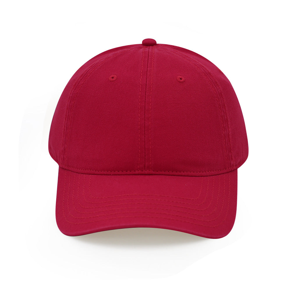 Everyday Cotton Cap in Red — front view