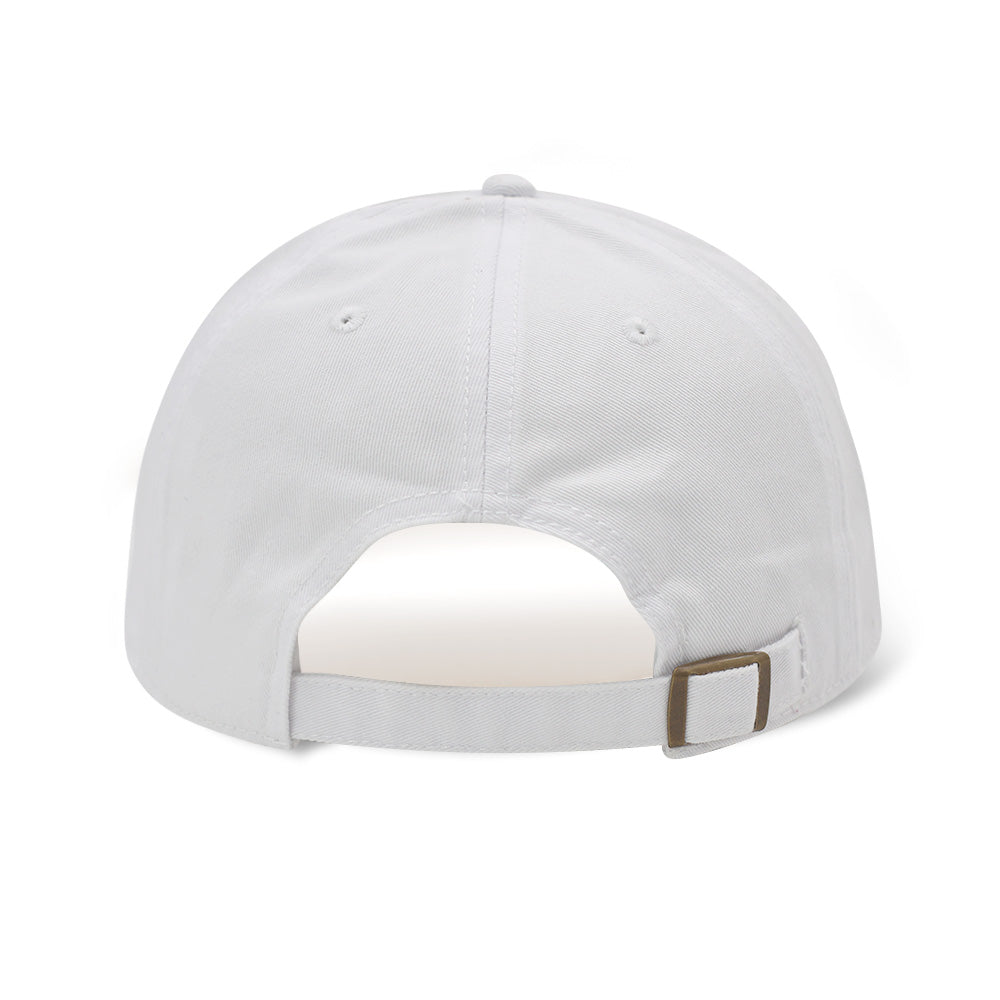 Everyday Cotton Cap in White — back view