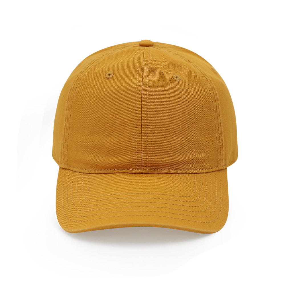 Everyday Cotton Cap in Mustard — front view