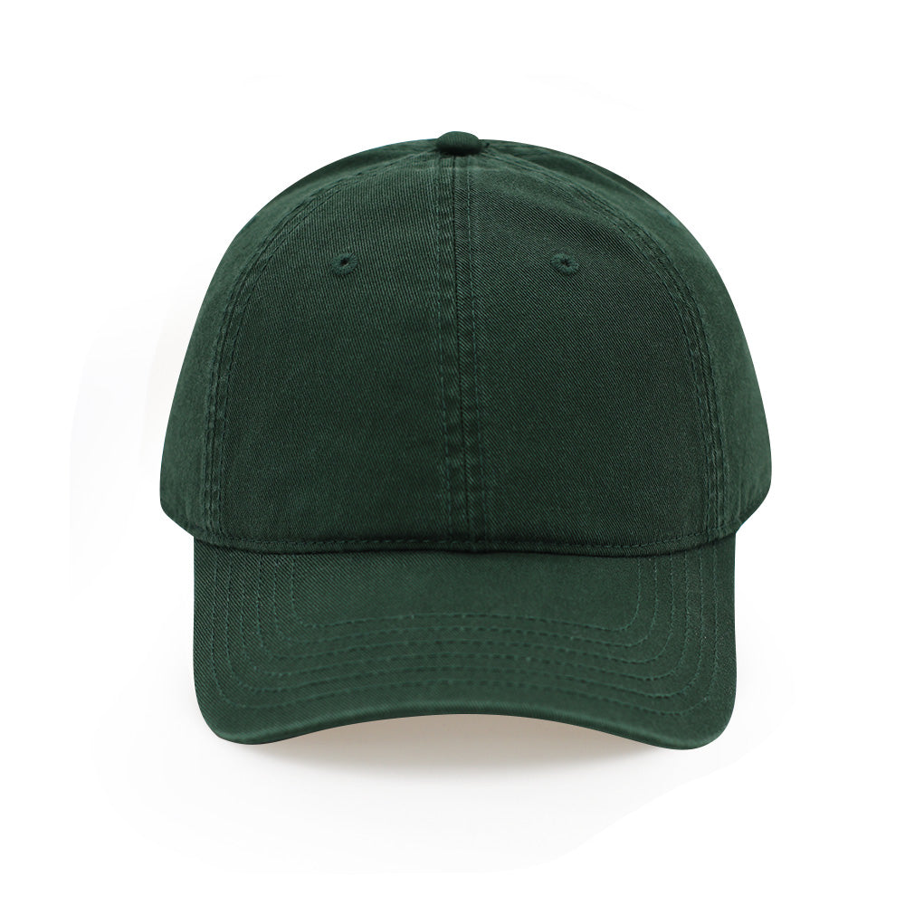 Everyday Cotton Cap in Forest Green — front view