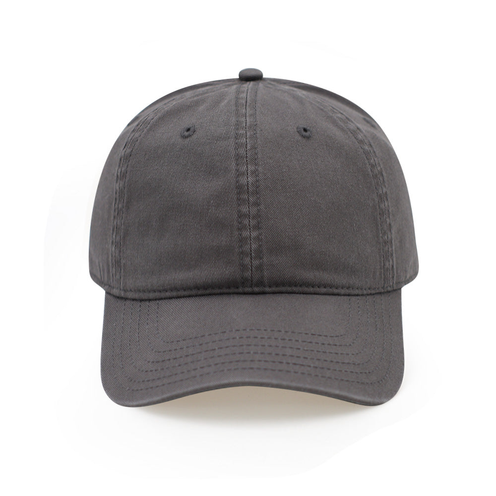 Everyday Cotton Cap in Charcoal — front view