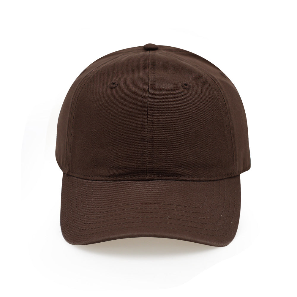 Everyday Cotton Cap in Chocolate Brown — front view