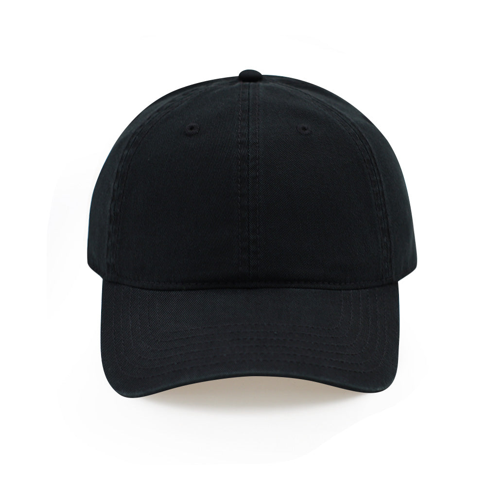 Everyday Cotton Cap in Black — front view