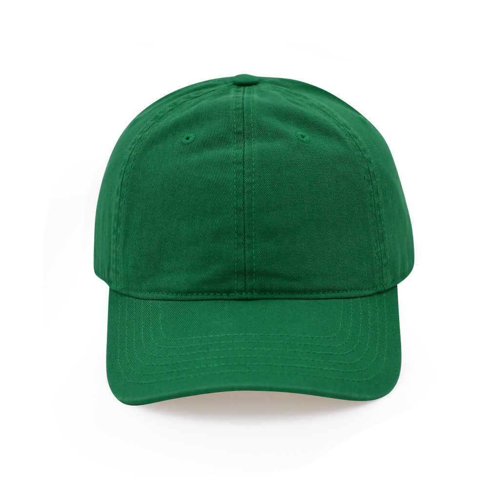 Everyday Cotton Cap in Kelly Green — front view